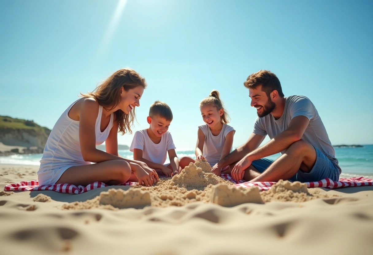 plage famille